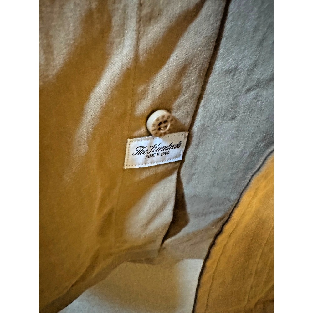 NWT The Hundreds Kirk Waterproof Button Down Khaki | Size L - Picture 6 of 7